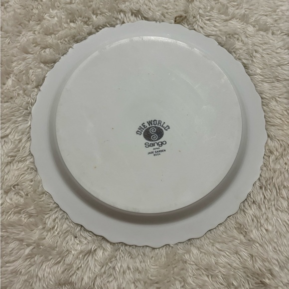 Vintage Sango One World Jade Garden Dessert Plate - Picture 3 of 3